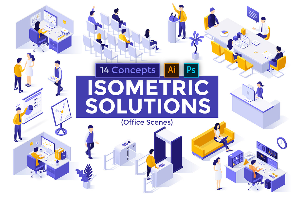 Isometric Solutions Mini. Part 10, a Templates & Theme by Andrew Kras Design (Photo 16 of 16)