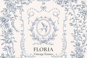 Floria Vintage Png Frames