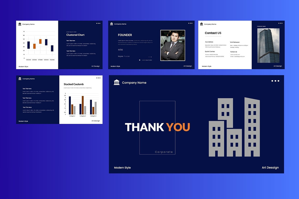 Corporate  Business PowerPoint, a Presentation Template by Rizki Herdian (Photo 6 of 6)
