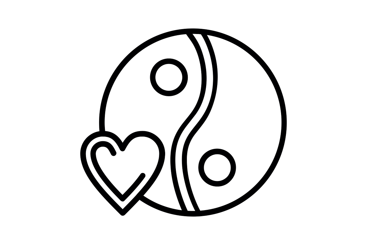 Yin yang Line Icon, an Icon by Pexelpy (Photo 2 of 2)
