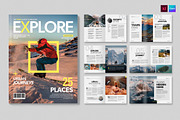 Travel Magazine Template, a Magazine Template by BrandPacks (Thumbnail 1 of 7)