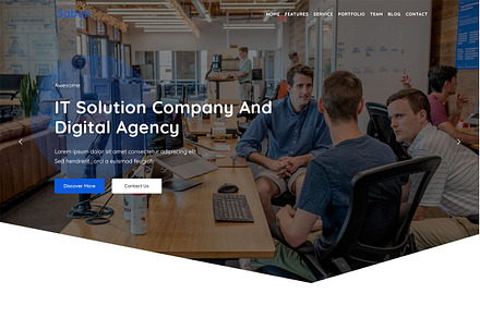 Sabah - IT Solution WordPress Theme, a WordPress Template by Themesvila