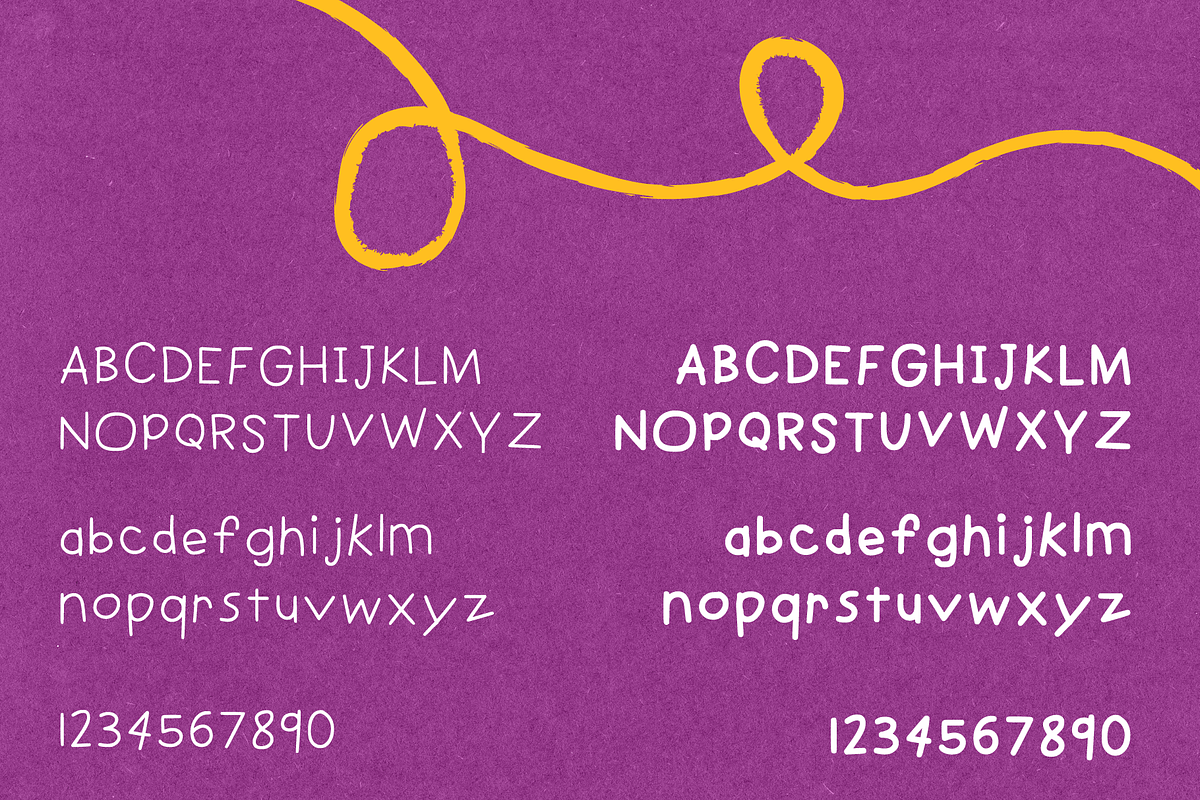 Happy Crayon | Children + Kids Font, a Handwritten Font by Ashley Scott Designs (Photo 3 of 3)