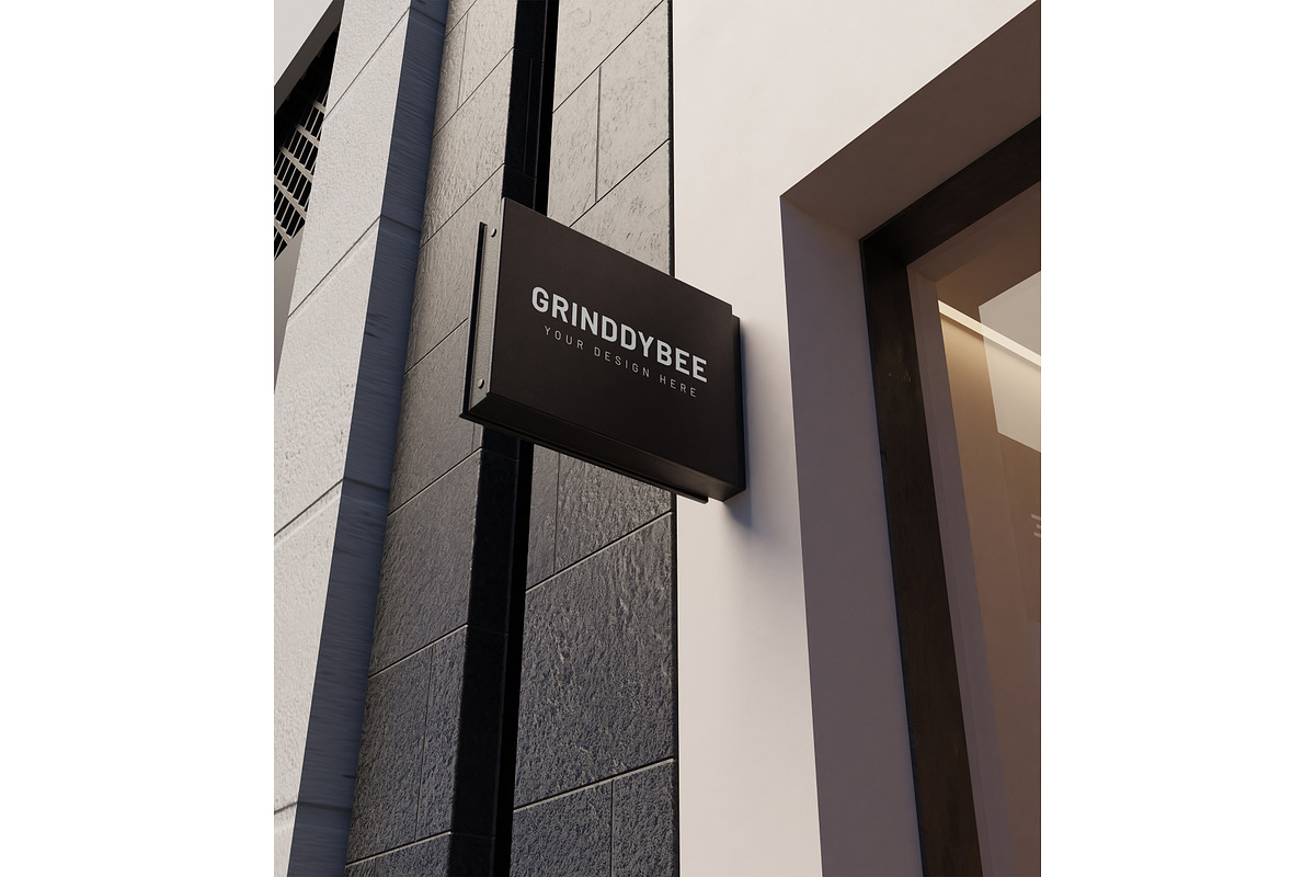 Signage & Storefront logo mockup, an Advertising Mockup by Mockthethics. (Photo 3 of 13)