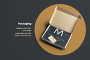 5 Mockups T-Shirts and Packing Boxes, a Packaging Mockup by Grow Design Craft Studio (Thumbnail 5 of 6)