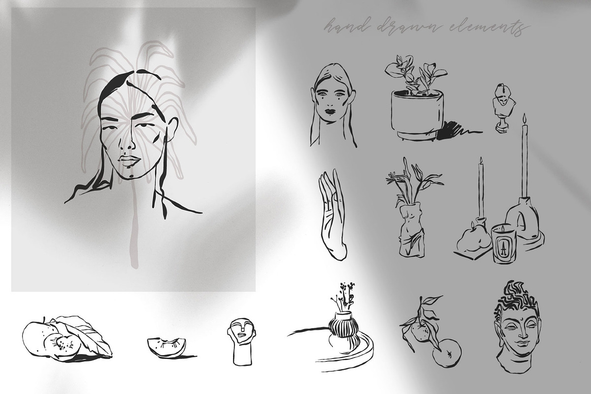 Feminine abstract poster gallery, a Person Illustration by Anastasy_helter (Photo 15 of 32)
