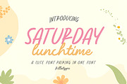 Saturday Lunchtime, a Handwritten Font by Rillatype (Thumbnail 1 of 9)