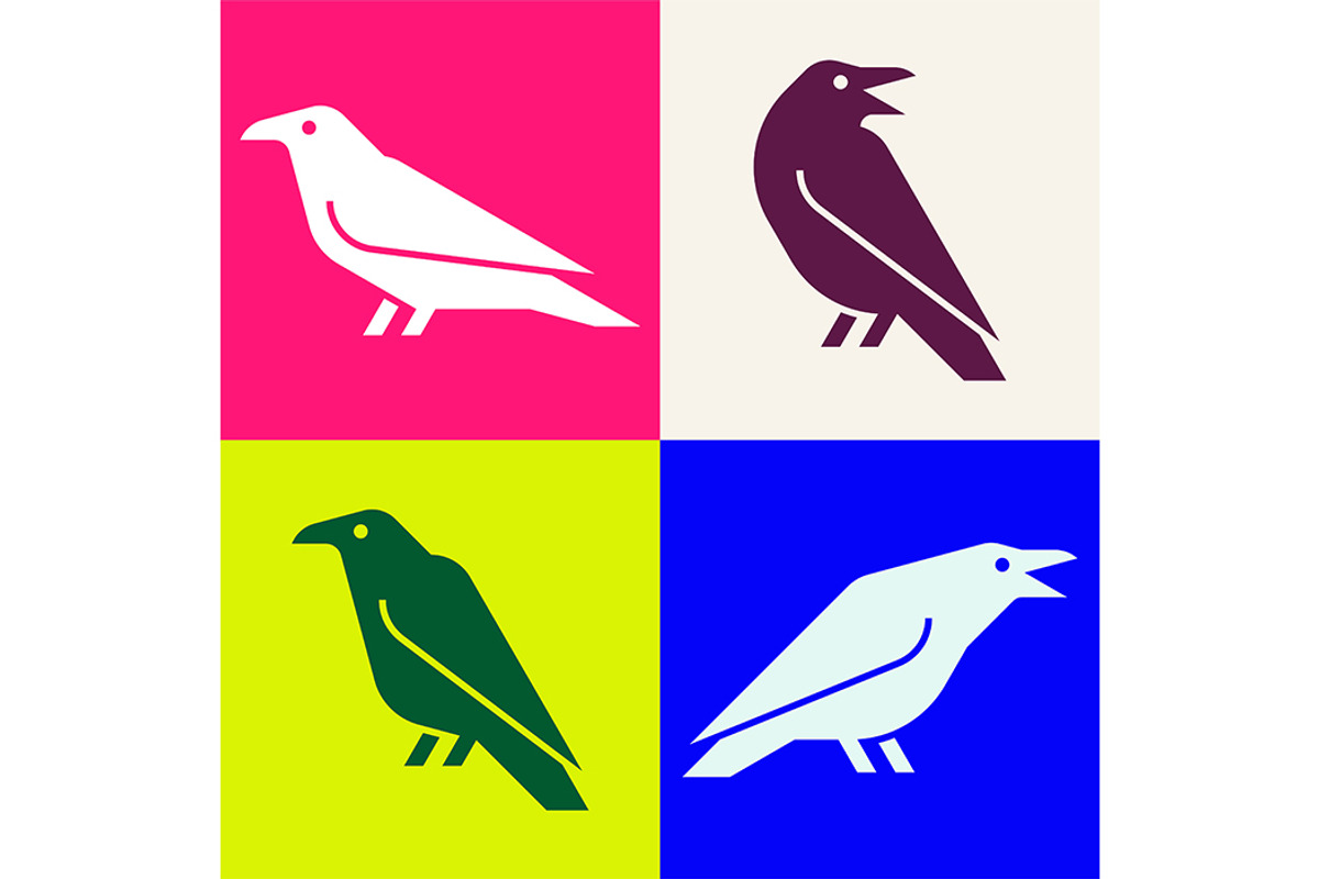 Raven Logo, a Graphic by NataliiaVolyk (Photo 2 of 6)