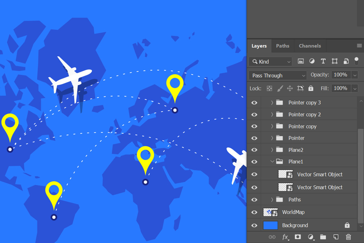 Plane Tracking Ai/PSD inside, a Graphic by Alexey Yarkin (Photo 1 of 2)