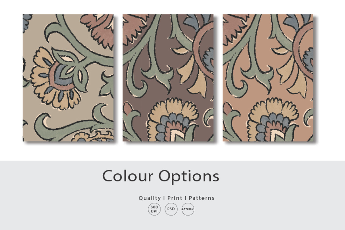 Traditional Kalamkari, a Pattern Graphic by Print Diaries (Photo 2 of 4)