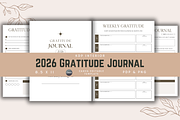 2026 Gratitude Journal  KDP Interior, a Templates & Theme by KDPISH (Thumbnail 1 of 7)