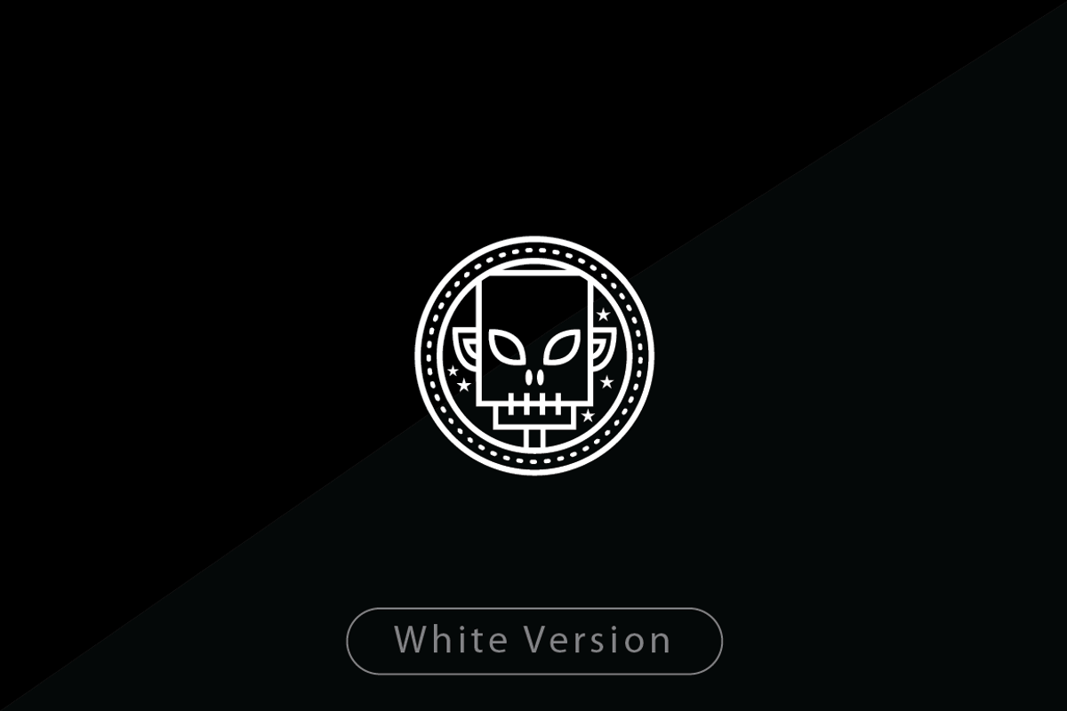 Alien Skull Logo Template, a Branding & Logo Template by Heavtryq Design
