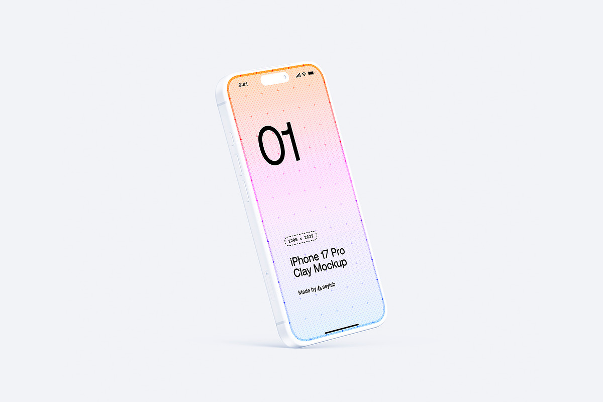 iPhone 17 Pro Clay - 24 Mockups, an iPhone Mockup by Asylab (Photo 48 of 61)
