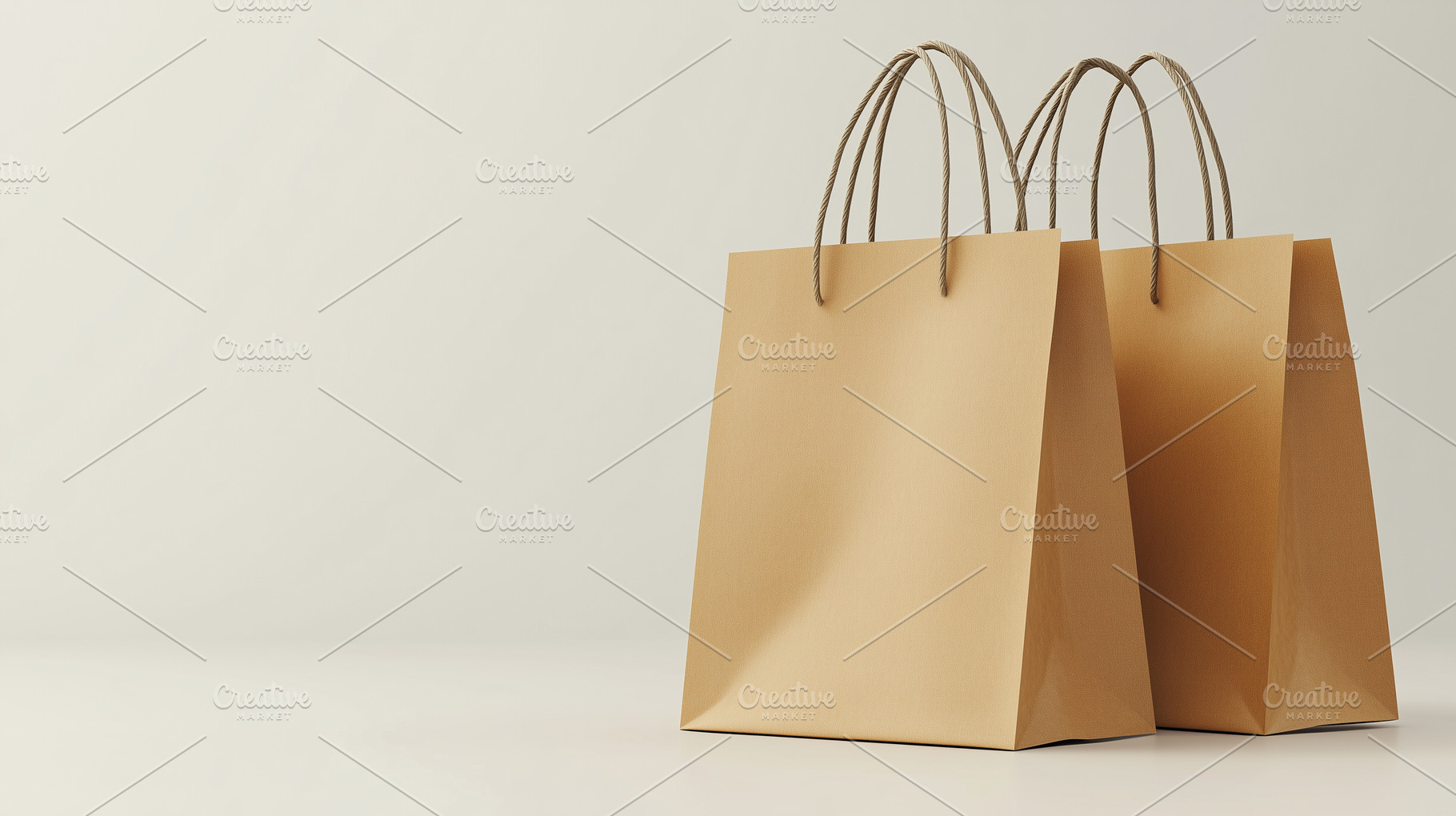 Blank paper shopping bags mockup, a Business Photo by MistyDay