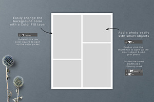 16x20 PSD Collage Template Bundle