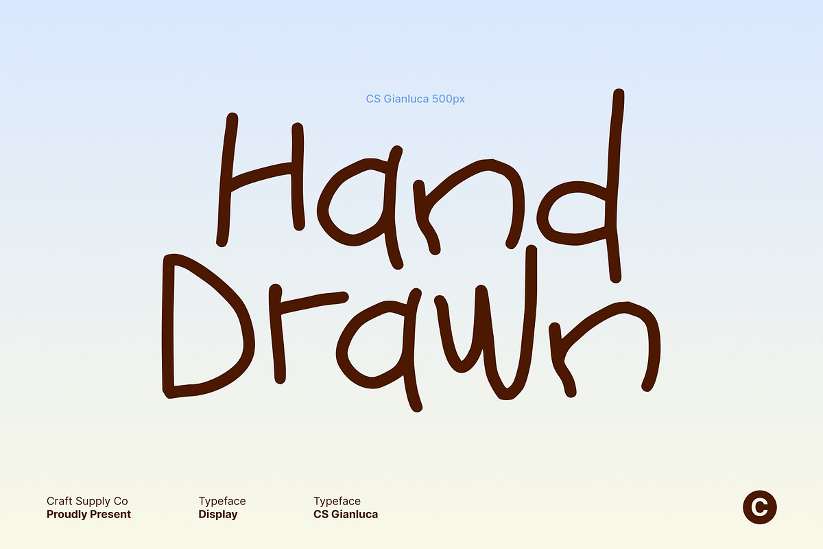 CS Gianluca – Messy Handwritten Font, a Handwritten Font by Craft Supply Co. (Photo 2 of 8)