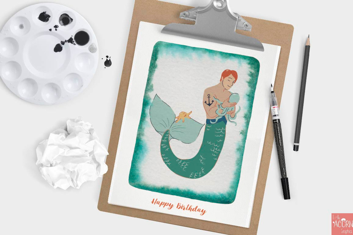 Watercolor Friendly Frames Bundle, an Object Graphic by LittleAcornGraphics (Photo 7 of 10)