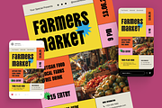 Farmer Market Flyer Set, a Flyer Template by Annora Studio (Thumbnail 3 of 6)