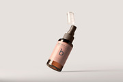 Amber Glass Spray Bottles Mockups, a Cups & Container Mockup by pmvch (Thumbnail 12 of 20)