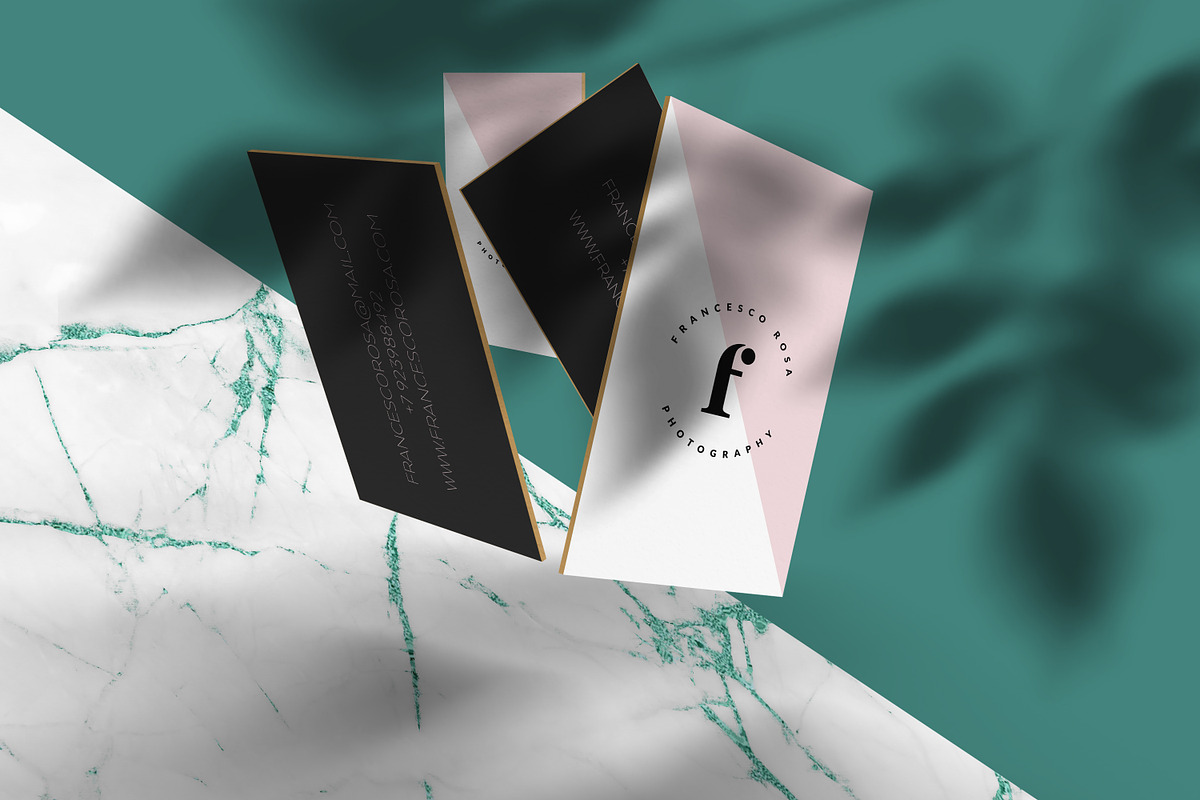 10 Elegant Business Cards Mockup, a Product Mockup by GraphicDash (Photo 4 of 10)