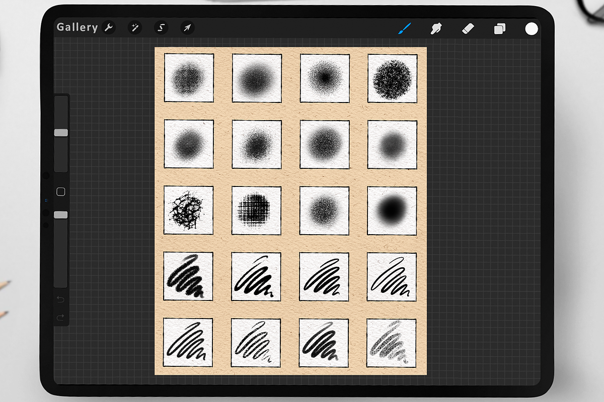 70 Tattoo Brushes for Procreate, a Brushes & More by Disyukov (Photo 10 of 11)
