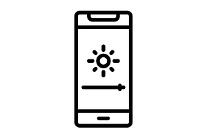 Intensity lightness black icon, an Outline Icon by Creative priyanka