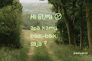 Bumiku - Handwritten Nature Typeface, a Handwritten Font by delipensil (Thumbnail 5 of 12)