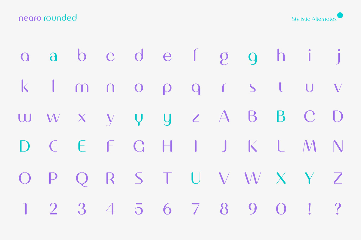 Nearo Rounded, a Sans Serif Font by Digitype Studio (Photo 10 of 10)