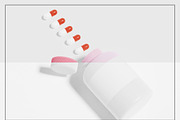 Pill Bottle Packaging Mockup Set, a Packaging Mockup by Mego-studio (Thumbnail 8 of 10)