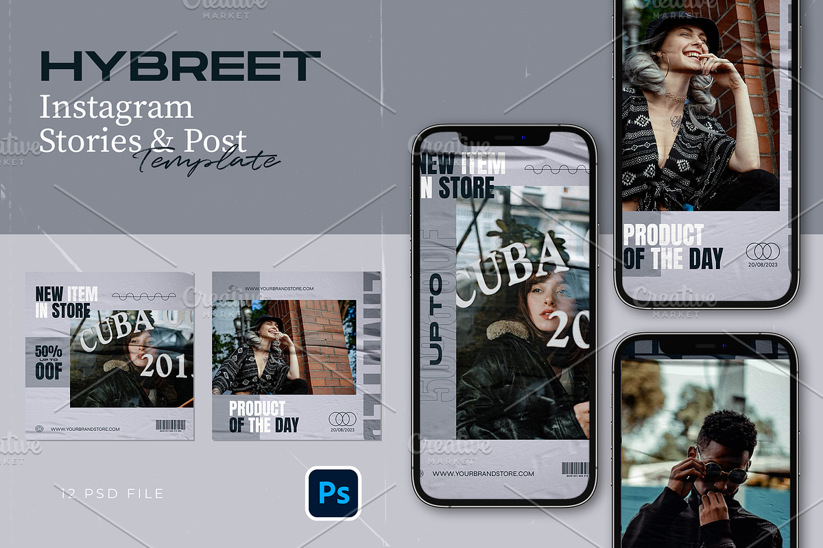 Hype Instagram Template - Hybreet, a Social Media Template by Gibcreat (Photo 1 of 4)