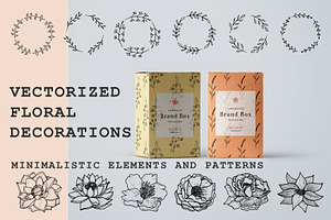 Floral Minimalistic Vector Package