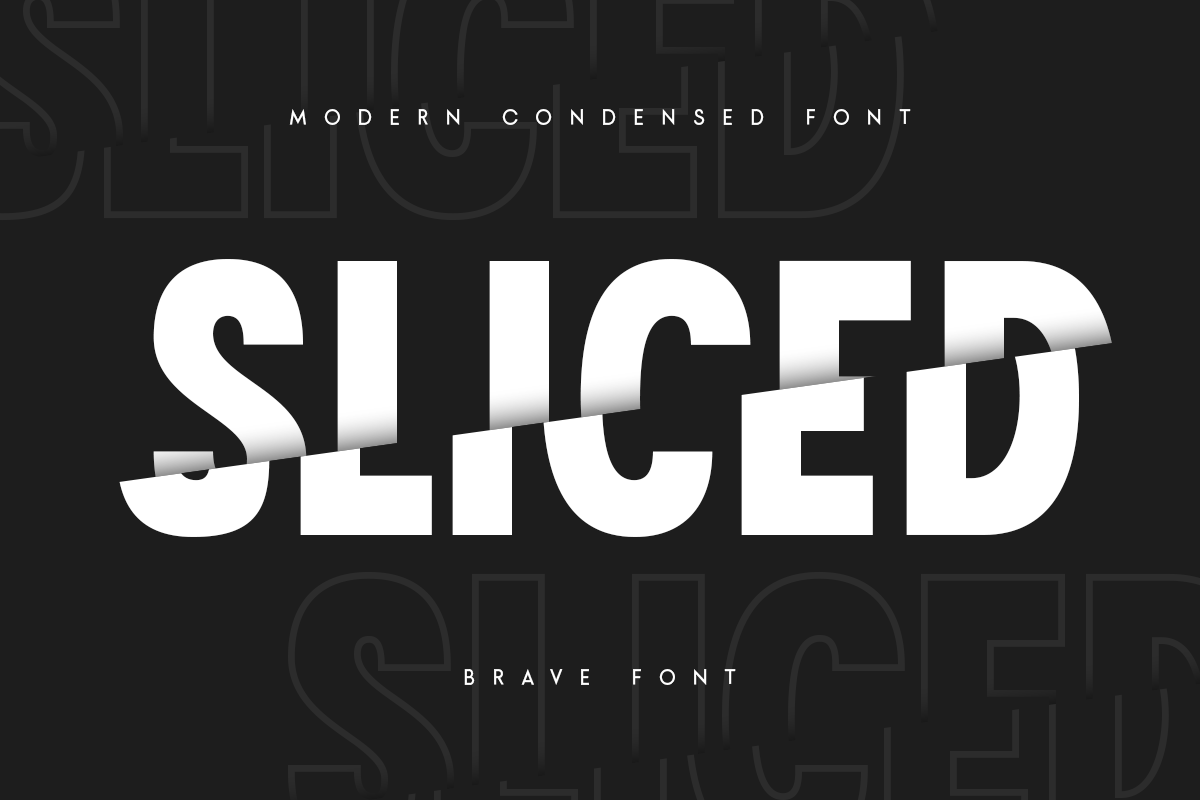 Brave - Modern Condensed Font, a Sans Serif Font by Hamz Studio (Photo 13 of 16)