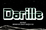 Darille 3D, a Sans Serif Font by Craft Supply Co. (Thumbnail 1 of 8)
