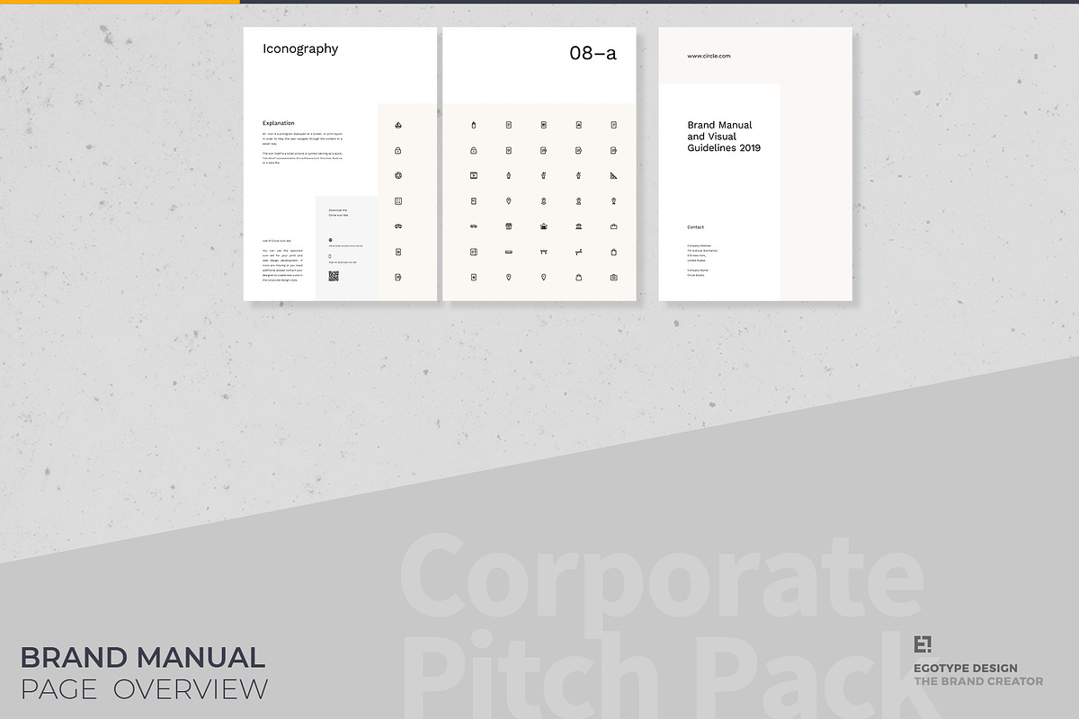 Circle Brand Manual Guidelines, a Brochure Template by Egotype (Photo 22 of 23)