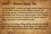 Sheriff - Best Classic Cowboy Font, a Serif Font by OWPictures (Thumbnail 8 of 10)