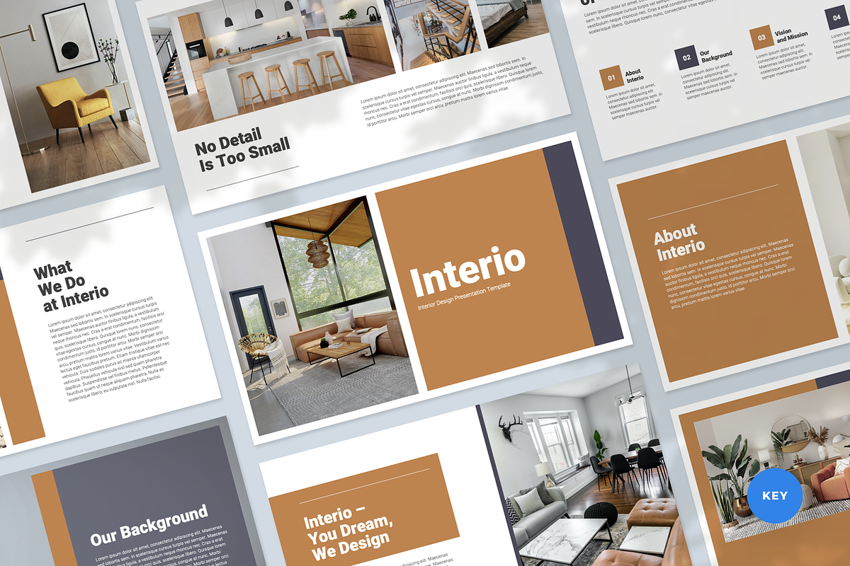 Interior Design Keynote Template, a Presentation Template by Flat Icons (Photo 1 of 4)
