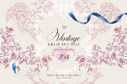 Vintage style Toile de Jouy, a Decorative Illustration by Collection by VY (Thumbnail 1 of 10)