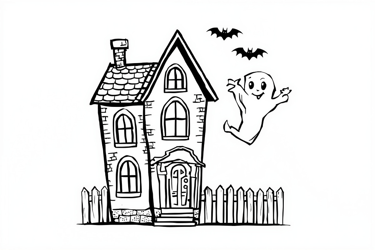 Halloween Ghost & Skeleton Art, an Illustration by hafijul (Photo 24 of 26)