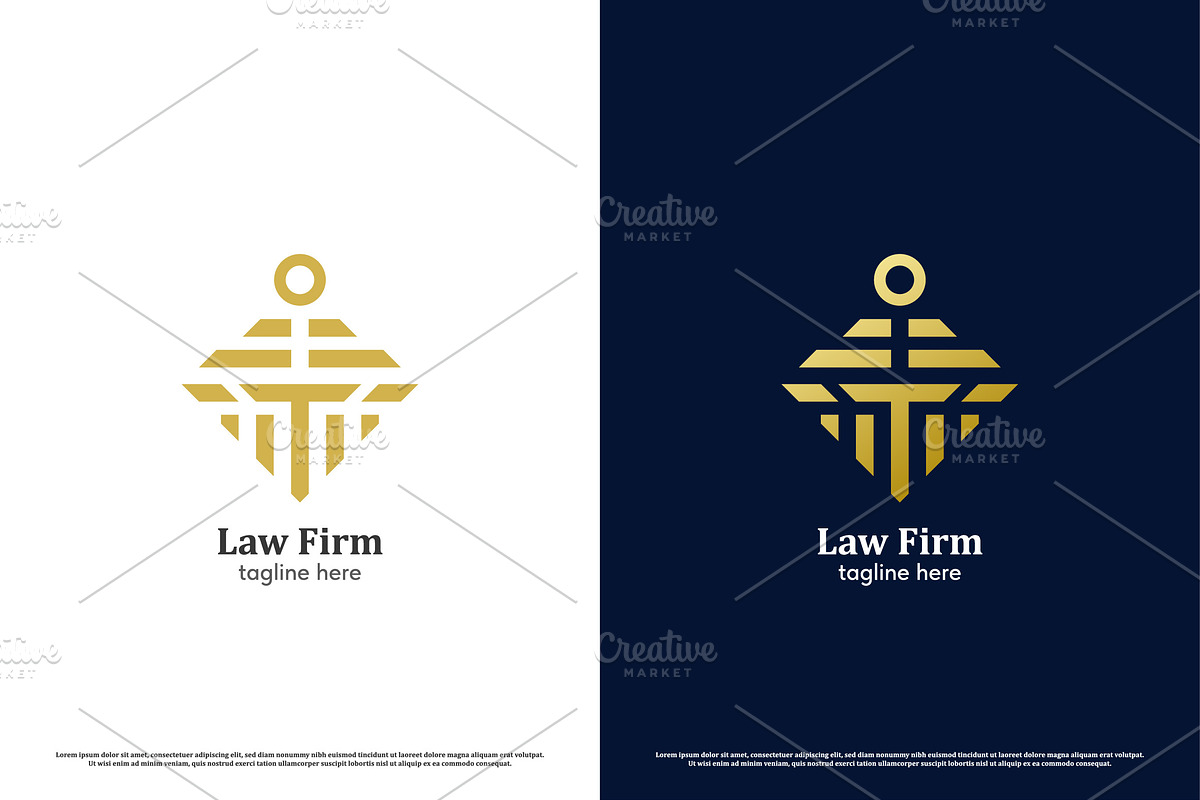 Law Firm Sword Logo Design Icon, a Branding & Logo Template by Morvana Crew
