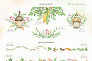 Watercolor fall clipart, an Object Graphic by OrangePeafowlArt (Thumbnail 4 of 13)