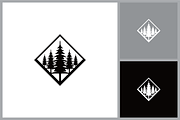 Pine Tree Nature Line Art Vector, a Branding & Logo Template by quadrazo (Thumbnail 2 of 2)
