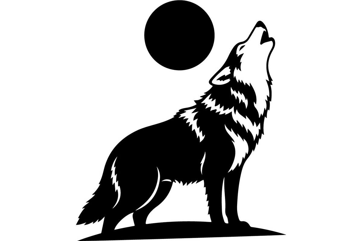 Wolf Silhouette Vector Bundle, an Animal Illustration by Designer_Momina (Photo 14 of 21)