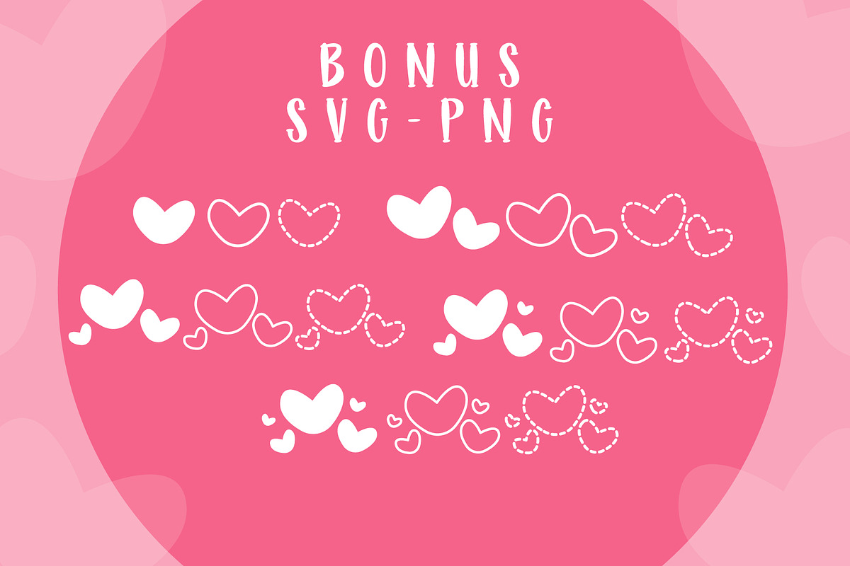 Minnie Heart Font, a Handwritten Font by KengGraphic (Photo 9 of 9)