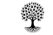 family handprint tree silhouette, an Illustration by Amazin_art (Thumbnail 17 of 29)
