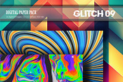 Glitch Psychedelic 09.Digital Paper., a Texture Illustration by KENO Mascots (Thumbnail 2 of 3)