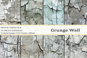 Grunge Wall Digital Papers