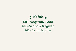 MC Sequoia - Font Family