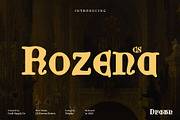CS Rozena Drawn, a Sans Serif Font by Craft Supply Co. (Thumbnail 1 of 8)