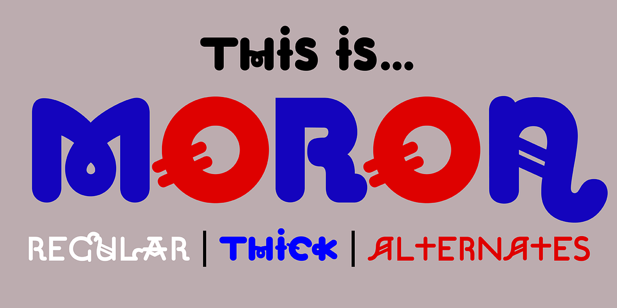 Moron, a Font by Barnbrook Fonts (Photo 1 of 5)