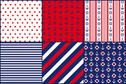 Nautical Patriotic Colors Papers, a Pattern Graphic by FrankiesDaughtersDesign (Thumbnail 3 of 3)
